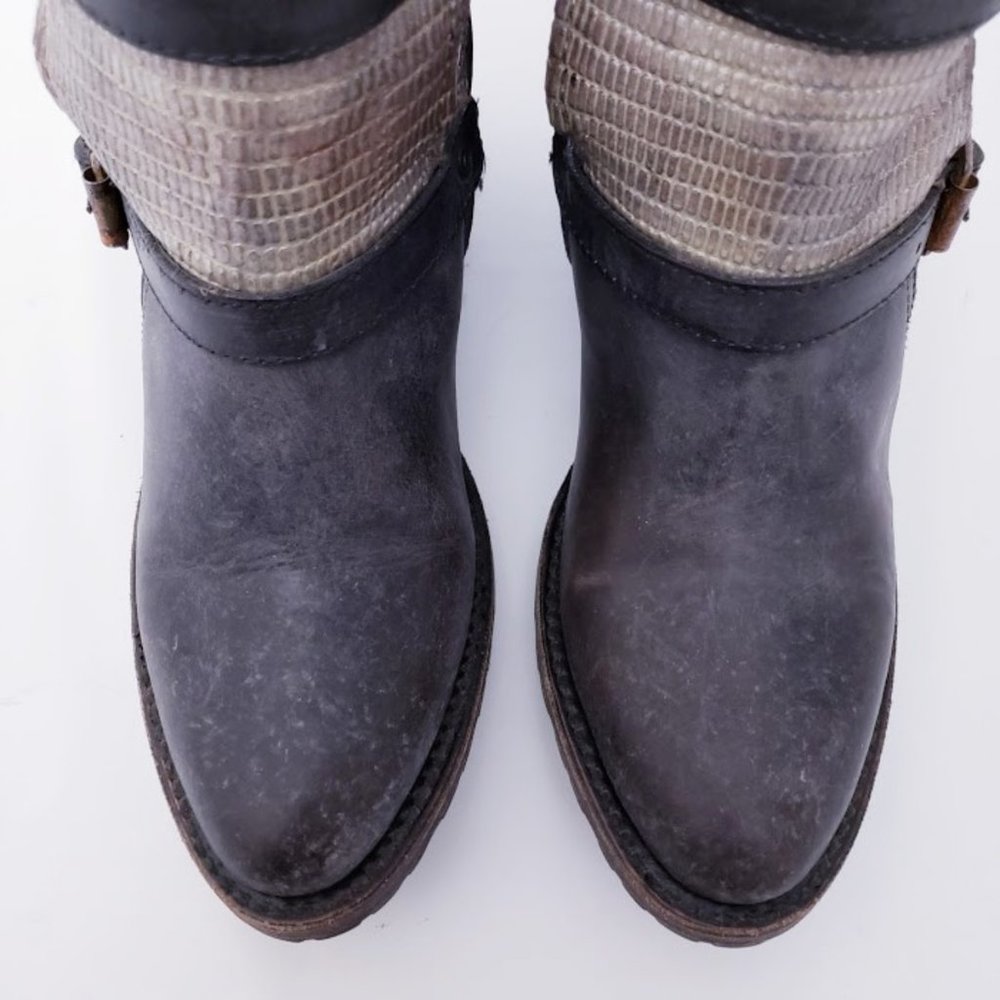 NWB FREEBIRD BY STEVEN APEX STONE MOTO BOOTS - Picture 5 of 9